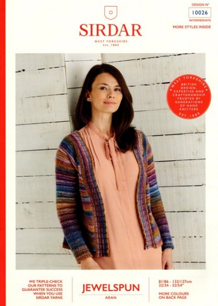 Cottontail Crafts Top Down Cardigan Sirdar Knitting Pattern 10026